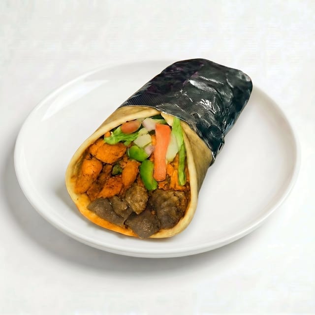 Mix (Chicken & Lamb) Pita Sandwich.