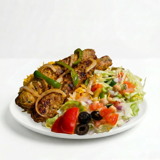 Chicken Shish Kebab Platter.